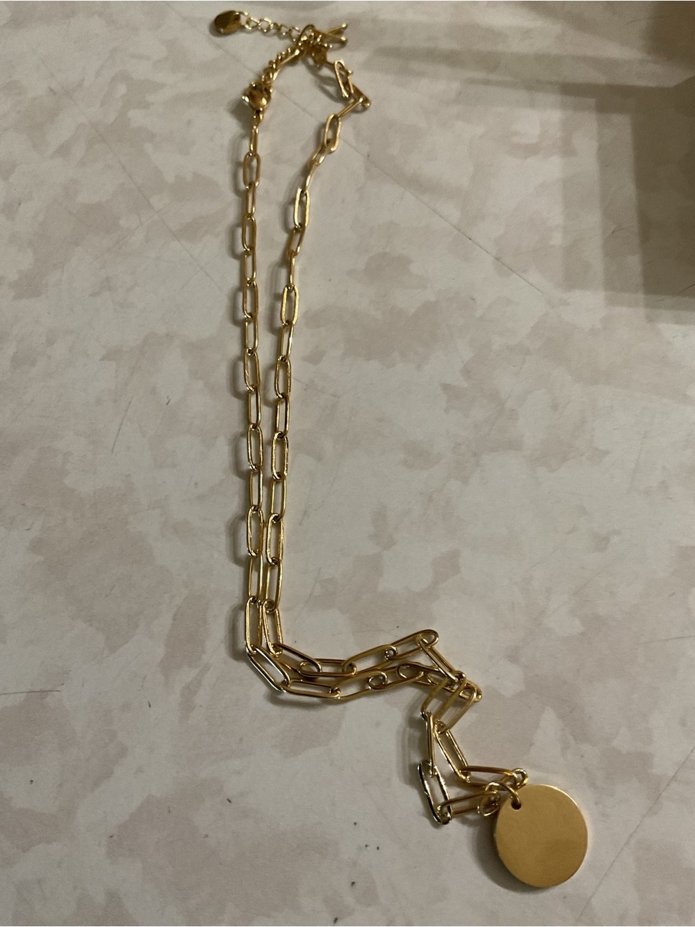 Mom Chain link necklace Gold pendant necklace with box - Picture 3 of 3